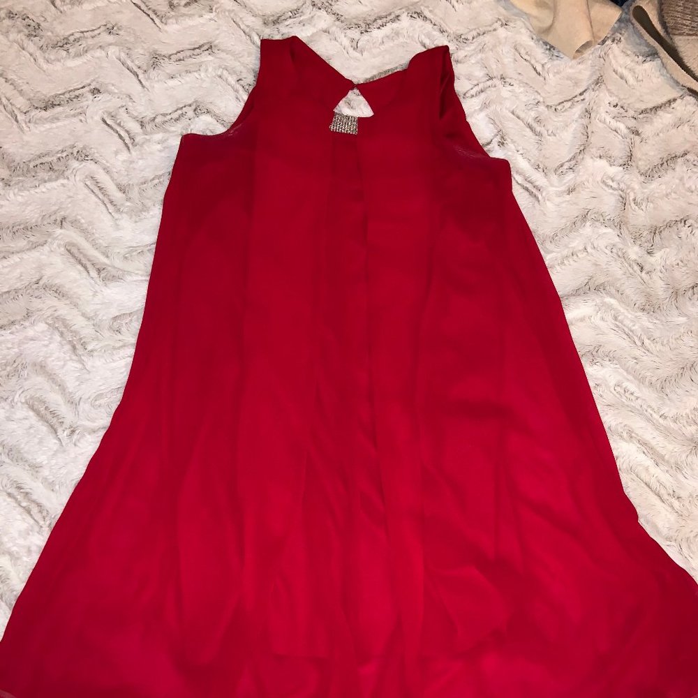 JBS Rhinestone Red Dress